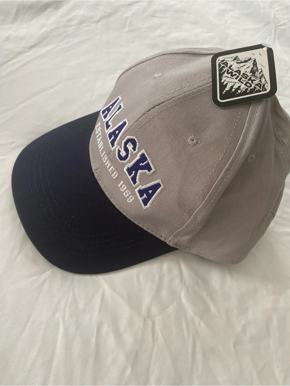 Alaska Established 1959 Gray Black Baseball Cap NWT